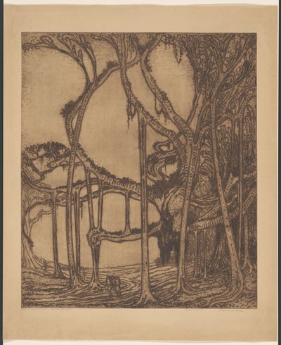 Le vieux waringin - Wijnand Otto Jan Nieuwenkamp (signed by artist)