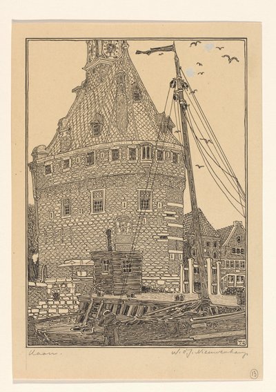 Tour principale à Hoorn - Wijnand Otto Jan Nieuwenkamp (signed by artist)