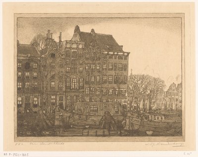 Maisons sur la Prins Hendrikkade à Amsterdam - Wijnand Otto Jan Nieuwenkamp (signed by artist)