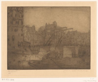 Tour Montelbaan, Amsterdam - Wijnand Otto Jan Nieuwenkamp (signed by artist)