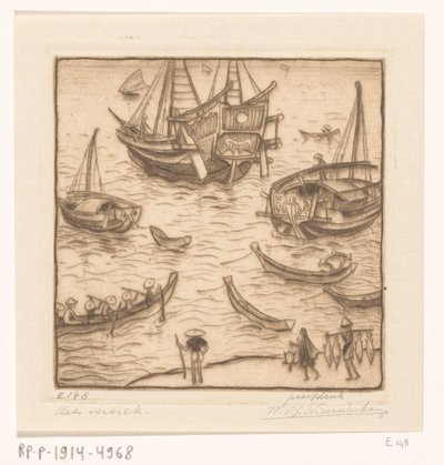Le départ, Lombok - Wijnand Otto Jan Nieuwenkamp (signed by artist)