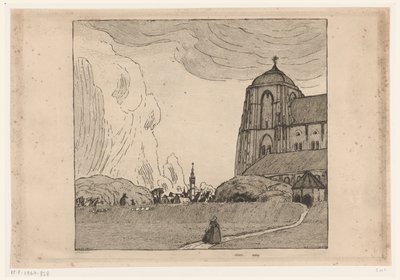 Vue de Veere - Wijnand Otto Jan Nieuwenkamp