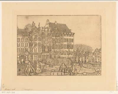 Maisons sur la Prins Hendrikkade à Amsterdam - Wijnand Otto Jan Nieuwenkamp