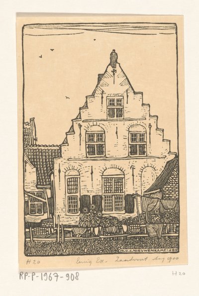 Maison des vieux hommes à Zandvoort - Wijnand Otto Jan Nieuwenkamp