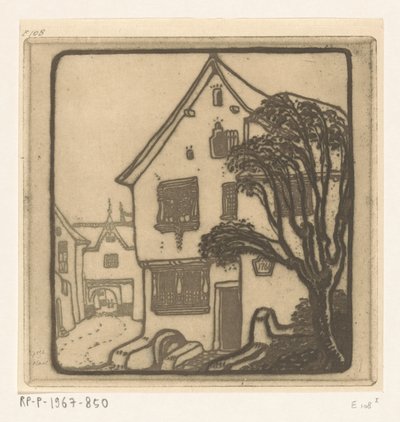 Rue dans une ville sur la Moselle - Wijnand Otto Jan Nieuwenkamp
