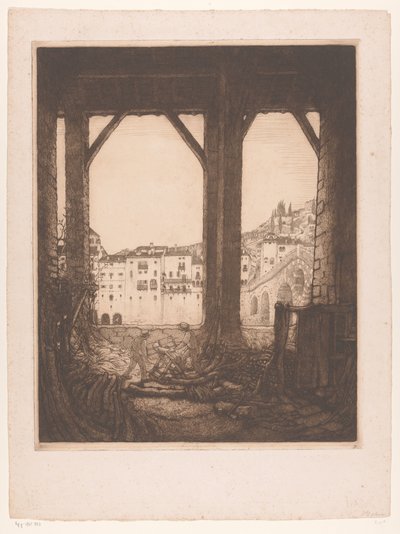 Deux hommes sciant dans un atelier à Vérone - Wijnand Otto Jan Nieuwenkamp