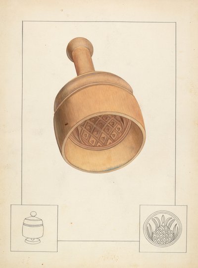 Moule à beurre, vers 1937 - Wilbur M Rice