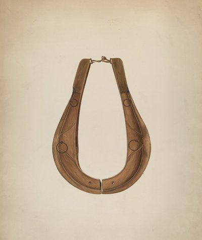 Collier de cheval et harnachement, vers 1941 - Wilbur M Rice