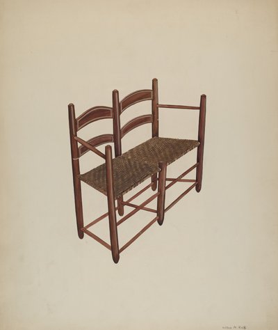 Chaise de charrette à bœufs - Wilbur M Rice