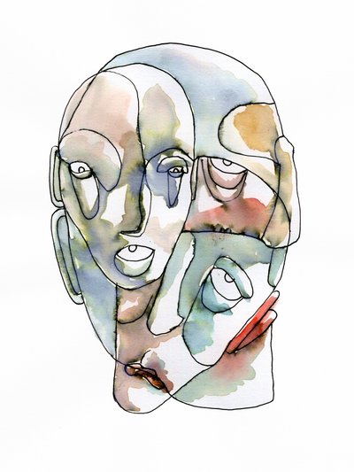 Visages humains fragmentés - Wildemar Doomgriever