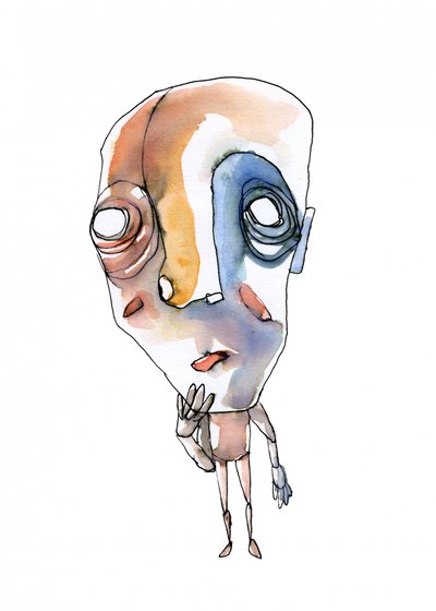 Figure abstraite pensive - Wildemar Doomgriever