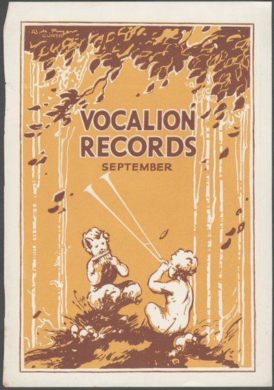 Bulletin des disques Vocalion, années 1920 - Wilfred Fryer, Curtis Advertising Agency