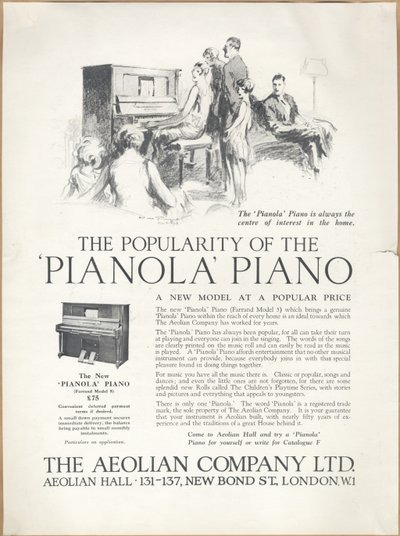 Pianolas de la compagnie éolienne - Wilfred Fryer