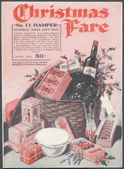 Paniers de Noël, vers 1920 - Wilfred Fryer