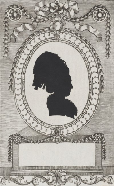 Silhouette de la comtesse Enzenberg, Stiftsfräulein - Wilhelm Ackermann