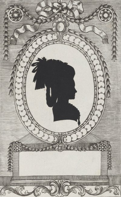 Silhouette de la comtesse Lodroni, 1784-1834 - Wilhelm Ackermann