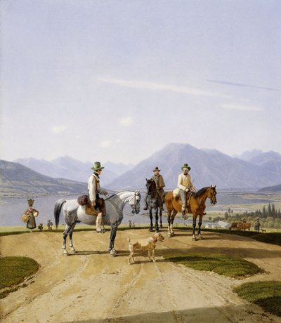 Reiter am Tegernsee, 1838 - Wilhelm Alexander Kobell