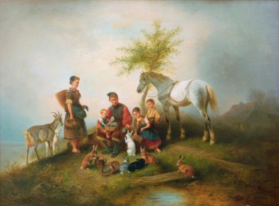 Heure du repas - Wilhelm Alexander Meyerheim