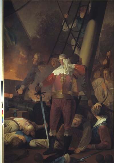 Christian IV sur "Trefoldigheden" à la bataille de Koldberger Heide 1644 - Wilhelm Bendz