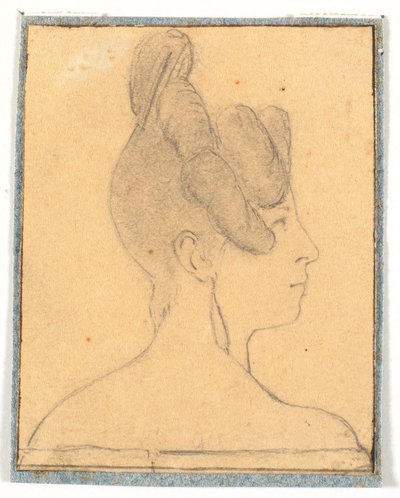 Tête de femme. Profil à droite - Wilhelm Bendz