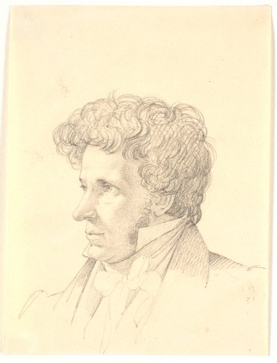 Mandsportræt. Profil à gauche - Wilhelm Bendz