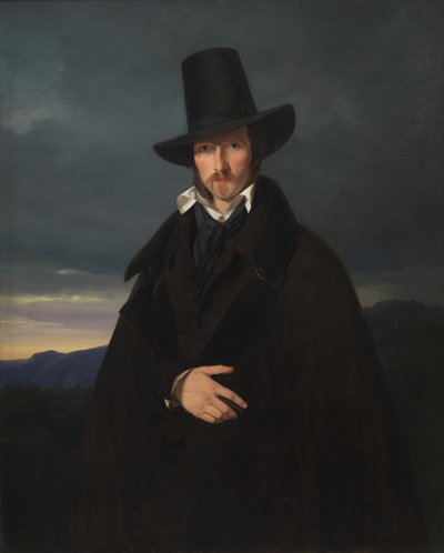 Portrait du peintre allemand Wilhelm von Kaulbach - Wilhelm Bendz