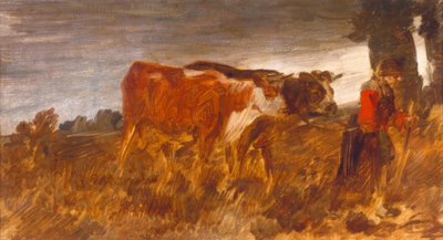 Paysanne avec vaches - Wilhelm Busch