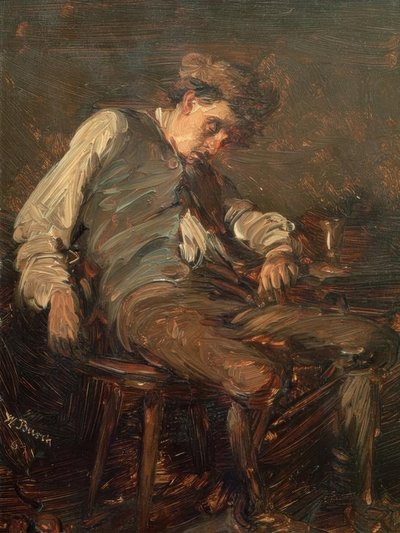 Buveur endormi - Wilhelm Busch