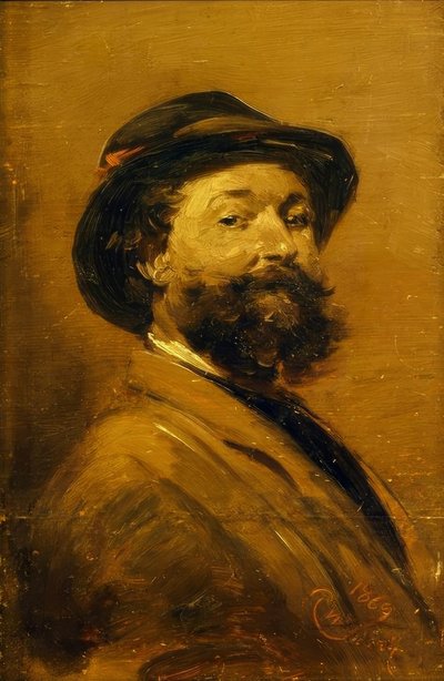 Autoportrait en gris-brun - Wilhelm Busch
