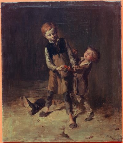 W. Busch, Deux garçons cordonniers se battent - Wilhelm Busch