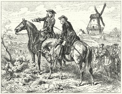 Le duc de Marlborough et le prince Eugène de Savoie à la bataille de Malplaquet - Wilhelm Camphausen