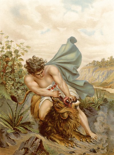 Samson tue le lion - Wilhelm Ebbinghaus