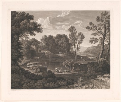 Paysage arcadien avec monuments funéraires - Wilhelm Friedrich Gmelin