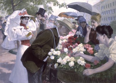 Roses rouges ou blanches, Monsieur? - Wilhelm Gause