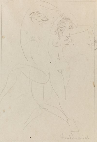 Nymphe et Satyre, vers 1915 - Wilhelm Hunt Diederich