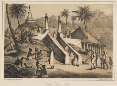 Temple Bouddhiste, Ceylan, 1855 - Wilhelm Joseph Heine