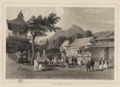 Temple principal, Hakodadi, 1855 - Wilhelm Joseph Heine