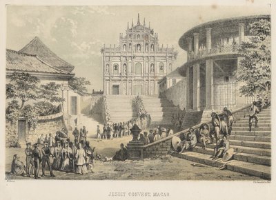 Couvent des Jésuites, Macao, 1855 - Wilhelm Joseph Heine