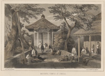 Temple des marins à Simoda, 1855 - Wilhelm Joseph Heine