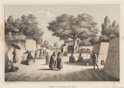 Rue à Napha, Lew Chew, 1855 - Wilhelm Joseph Heine