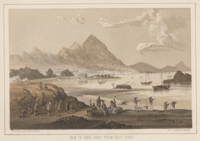Vue de Hong Kong depuis East Point, 1855 - Wilhelm Joseph Heine