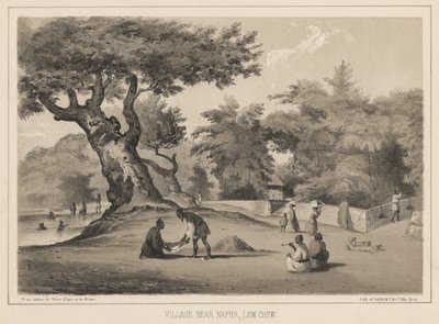 Village près de Napha, Lew Chew, 1855 - Wilhelm Joseph Heine