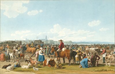 Marché aux bestiaux près de Gênes - Wilhelm Kobell Ritter von