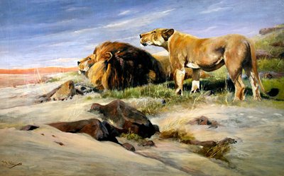 Les voleurs du désert - Wilhelm Kuhnert