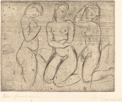 Trois femmes agenouillées - Wilhelm Lehmbruck
