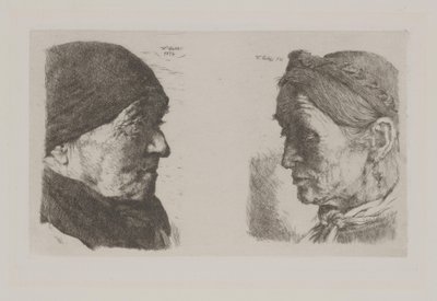 Un couple de paysans - Wilhelm Maria Hubertus Leibl