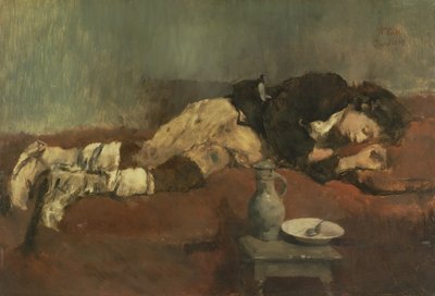 Garçon savoyard dormant, 1869 - Wilhelm Maria Hubertus Leibl