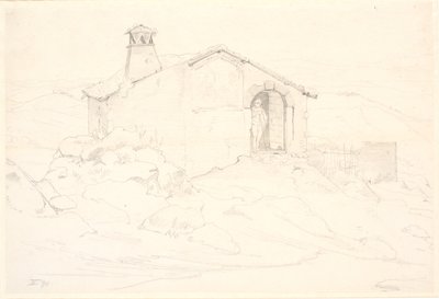 Paysage de Montagne avec une Cabane - Wilhelm Marstrand
