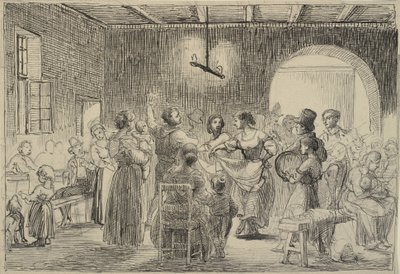 Danse dans une fromagerie - Wilhelm Marstrand