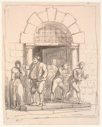 Le gardien négligent - Wilhelm Marstrand